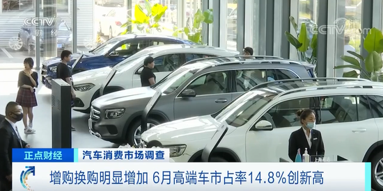央视|高端车市场占有率创历史新高 有门店销量暴增22%
